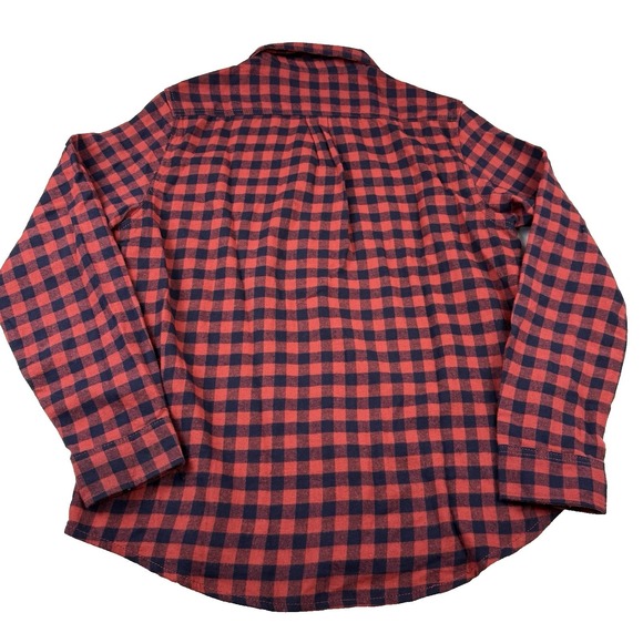Eddie Bauer Flannel Shirt Men's Medium Red Lumberjack Button Up Outdoor Gorpcore - Picture 3 of 7